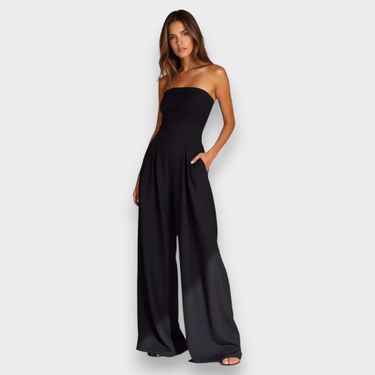 Elke | Strapless Jumpsuit med Bredde Ben