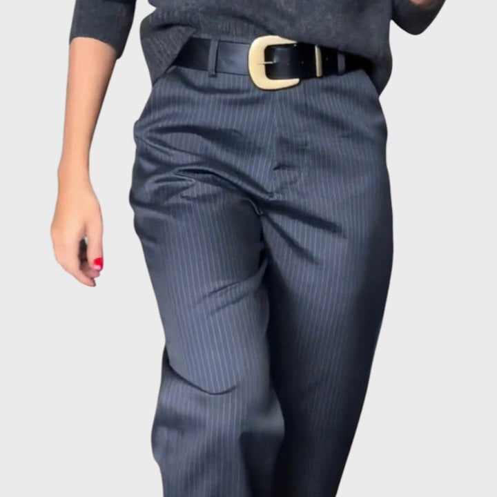 Greta | Stribet Bukser